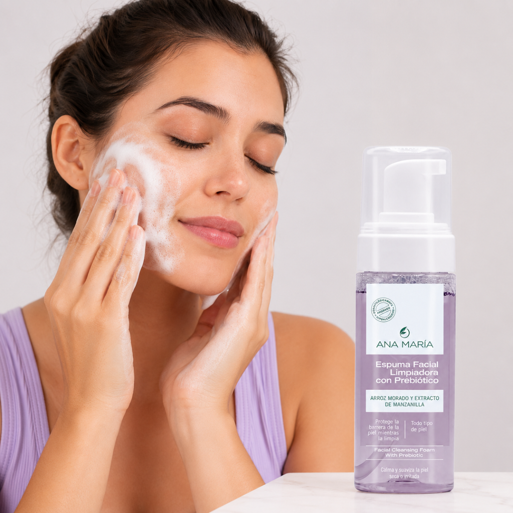 Espuma facial limpiadora Ana María con Prebiótico