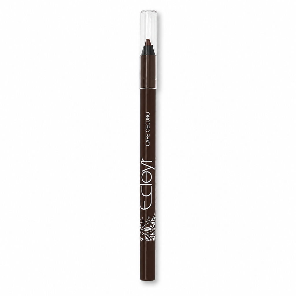 Lápiz Delineador de Ojos Waterproof Ecleyr Café Oscuro