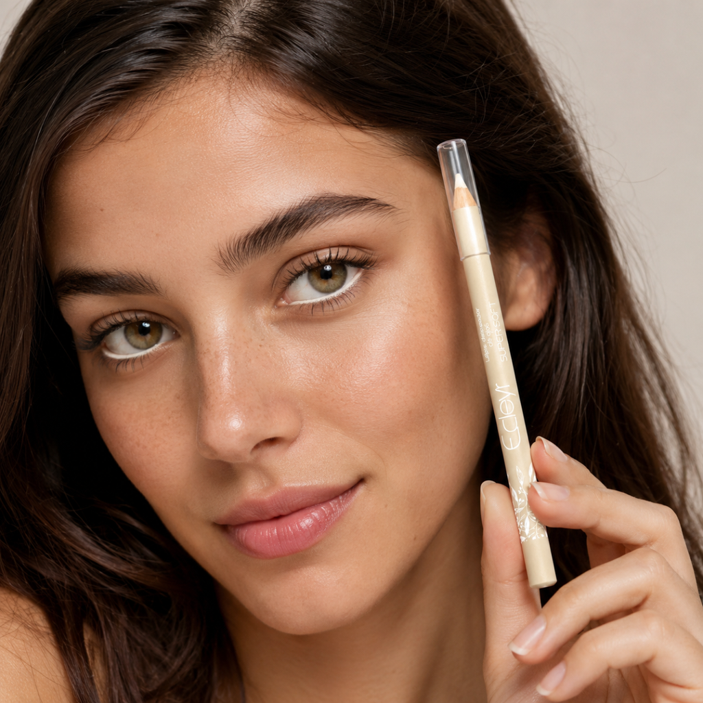 Lápiz Delineador de Ojos Ecleyr Madera Cream