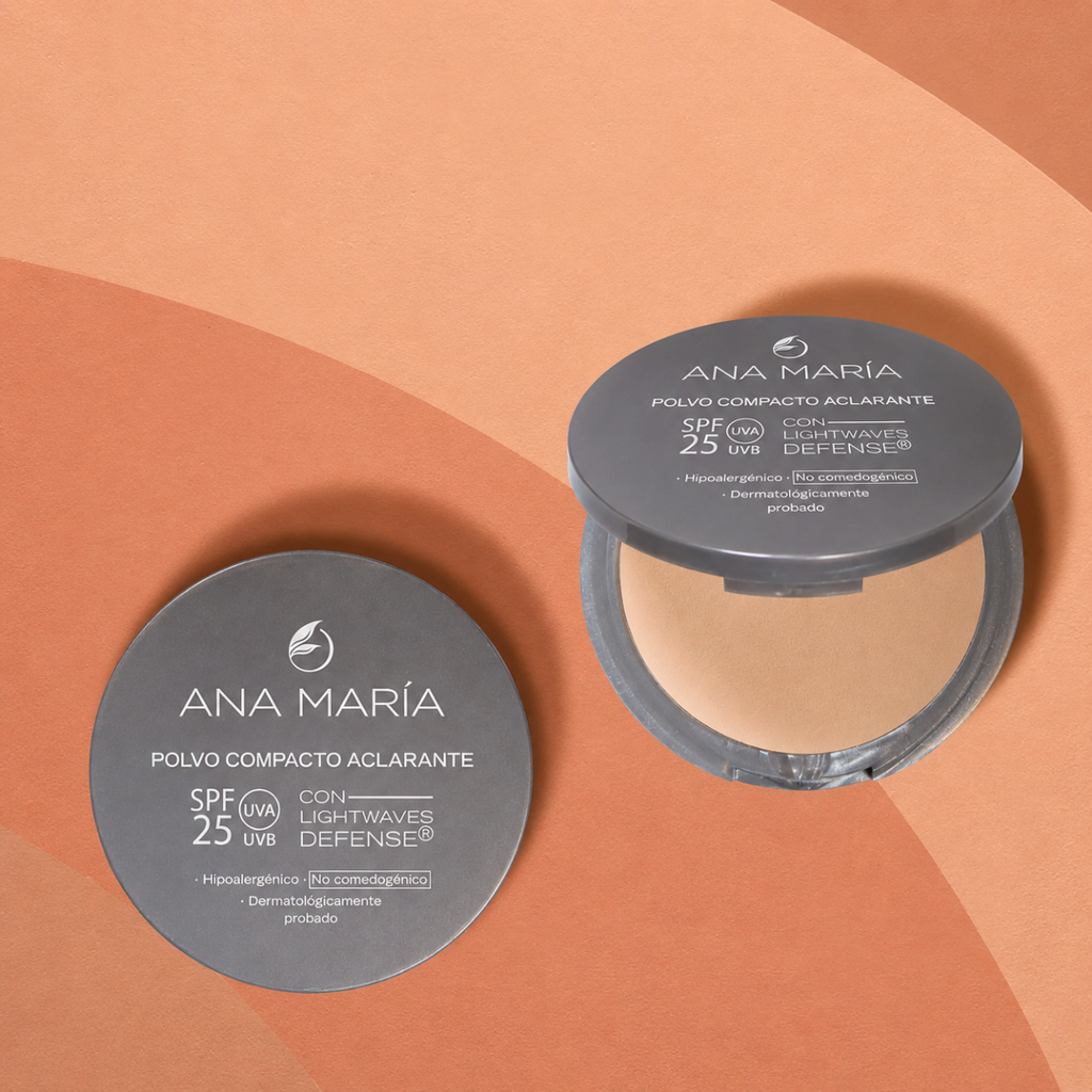 Polvo Compacto Ana María Aclarante Avellana