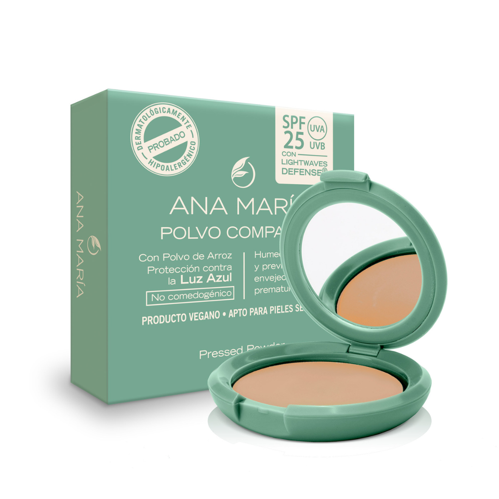 Polvo Compacto Ana María con SPF 25 Canela
