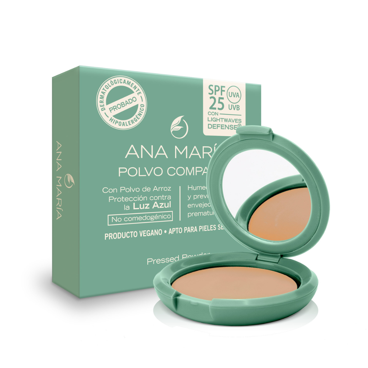 Polvo Compacto Ana María con SPF 25 Canela
