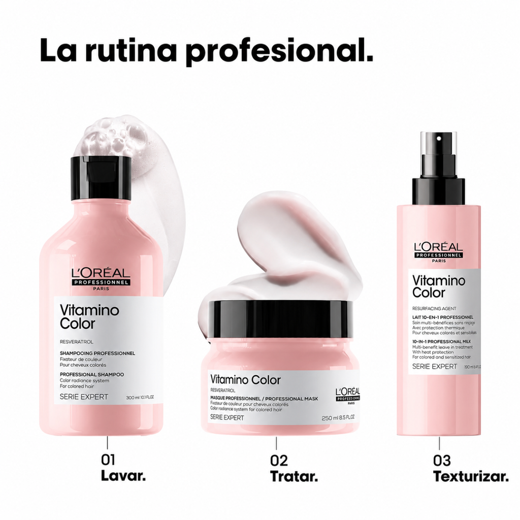 SHAMPOO VITAMINO COLOR - aplicado