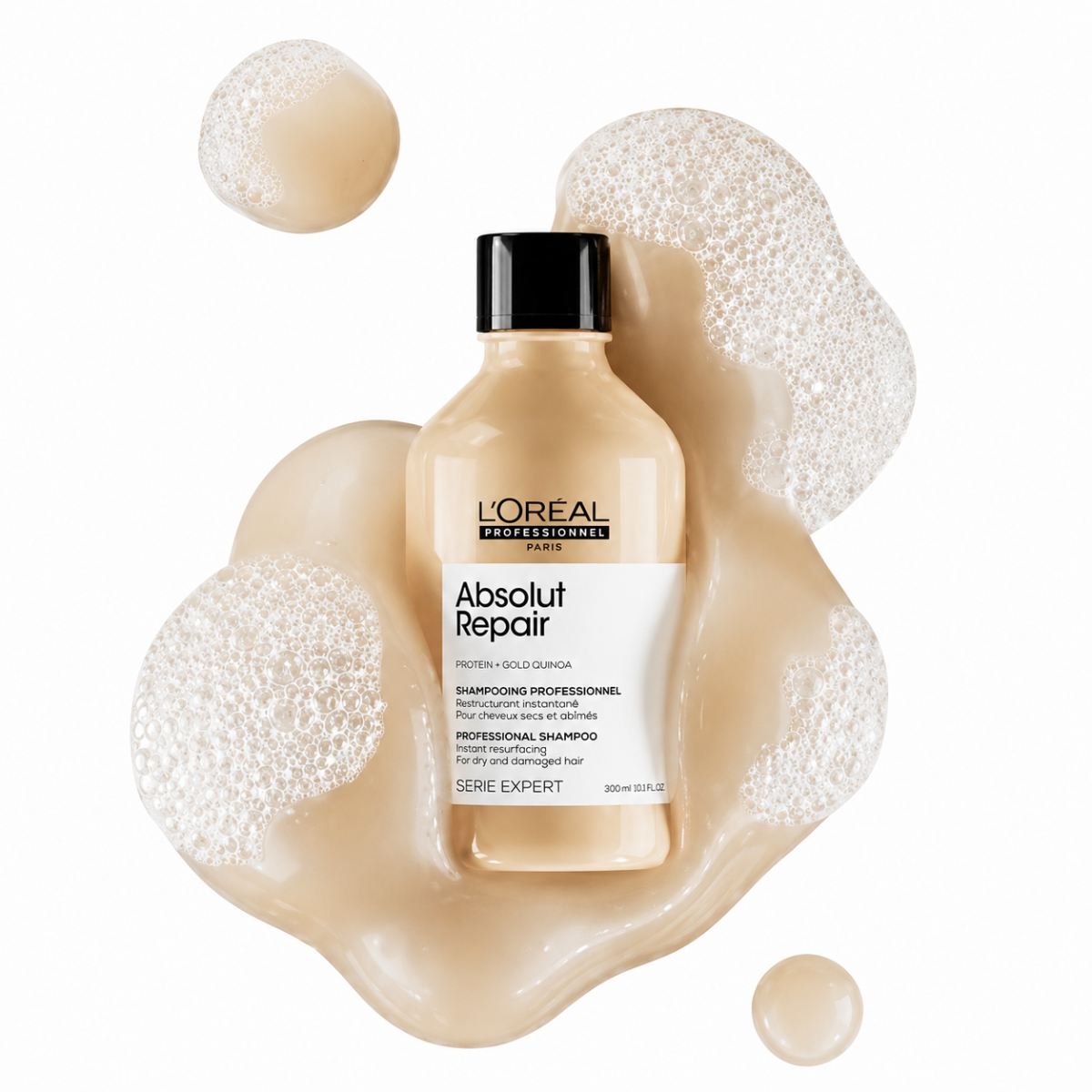 SHAMPOO ABS REPAIR AR GOLD - aplicado