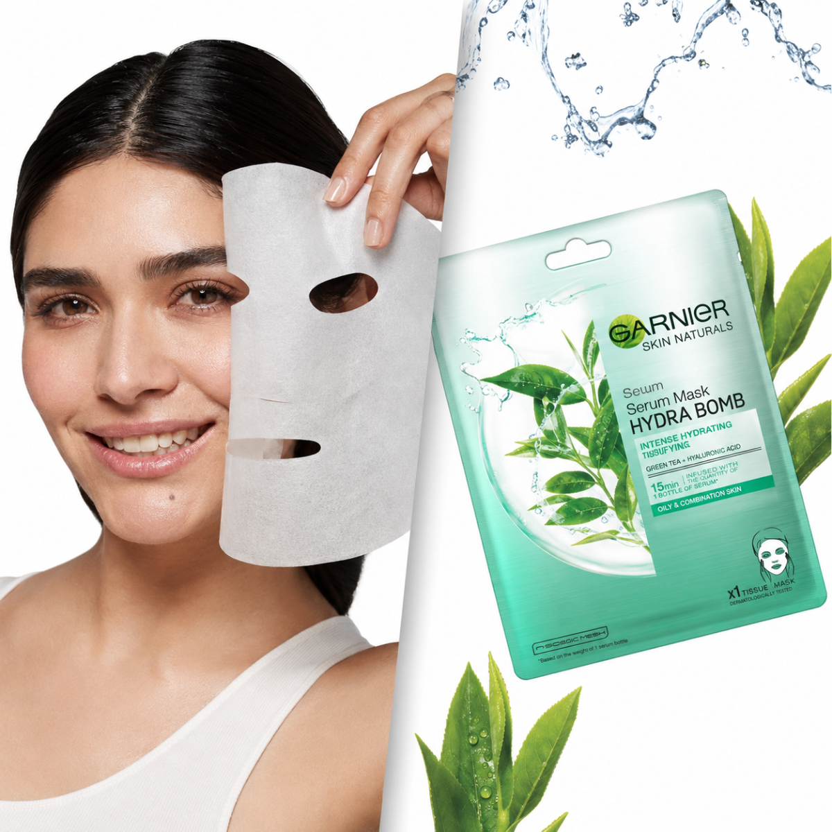 MASCARILLA TE VERDE HIDRATANTE-MATIFICANTE - persona