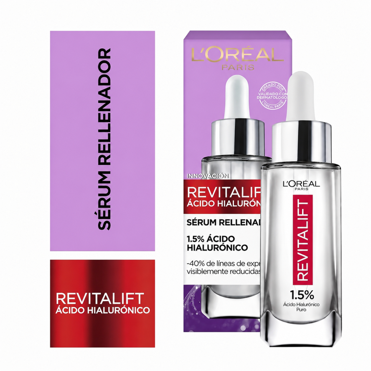 SERUM REVITALIF ACIDO HIALURONICO - empaque