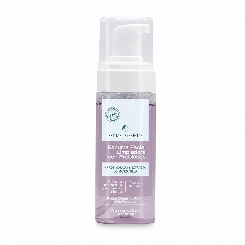 ESPUMA LIMPIADORA FACIAL CON PREBIOTICO - empaque