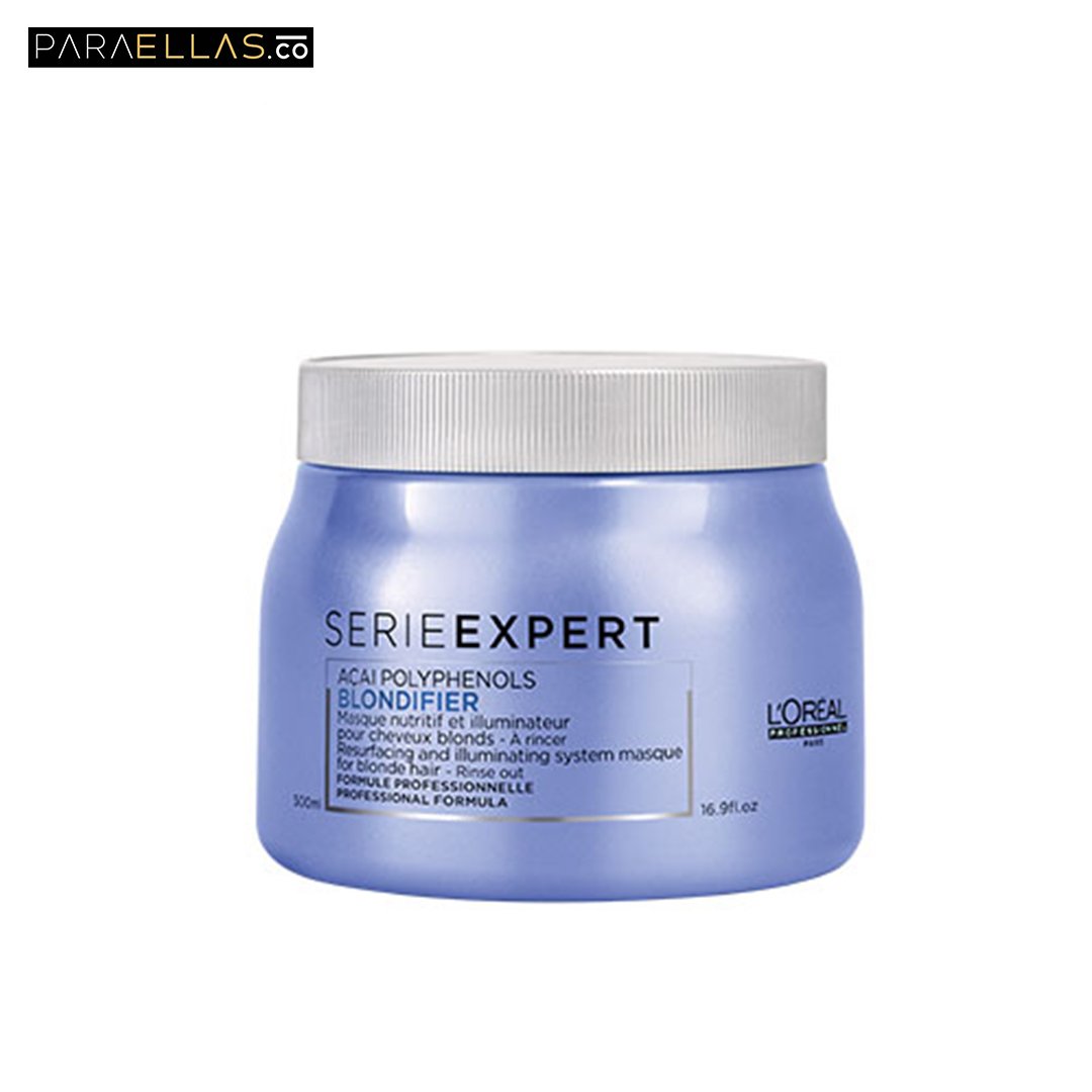 Mascarilla Loreal Tratamiento Cuidado de Rubios Blondifier